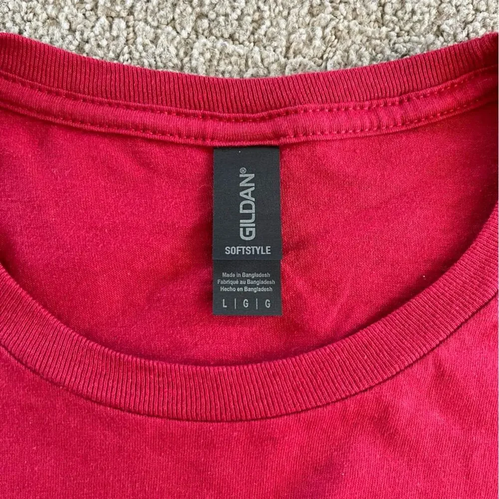 Gildan Unisex Large Red England Flag T-Shirt